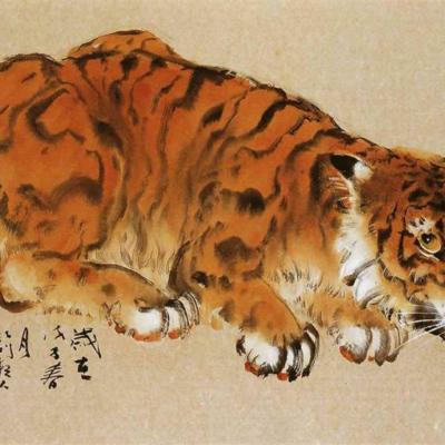 F015 Tiger 45x90cm 2008