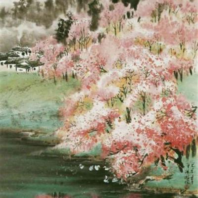 W006 Spring In Jiuzhaigou Valley 120x60cm 2009